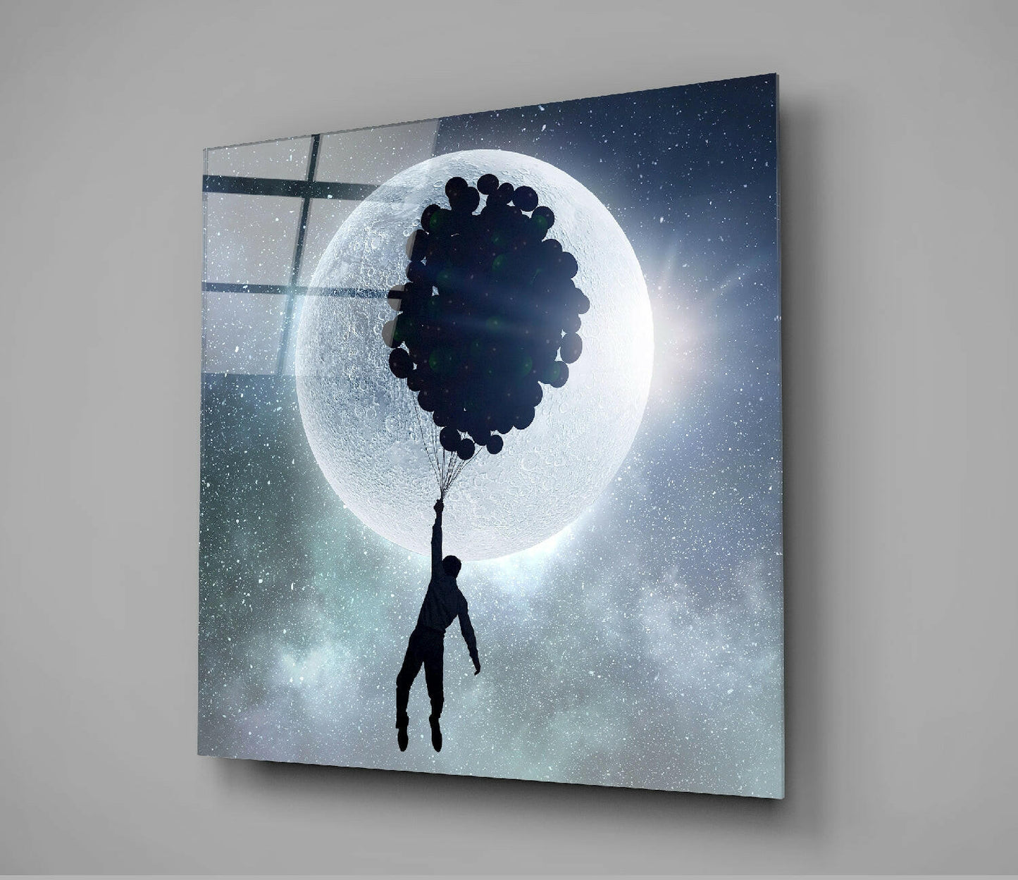 Insigneart USA Insigneart USA Full Moon Glass Wall Art