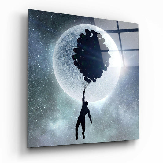 Insigneart USA Insigneart USA Full Moon Glass Wall Art
