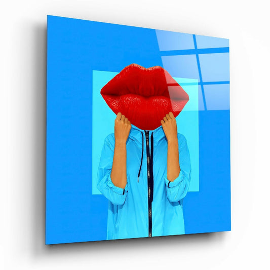 Insigneart USA Insigneart USA Lip Head Glass Wall Art