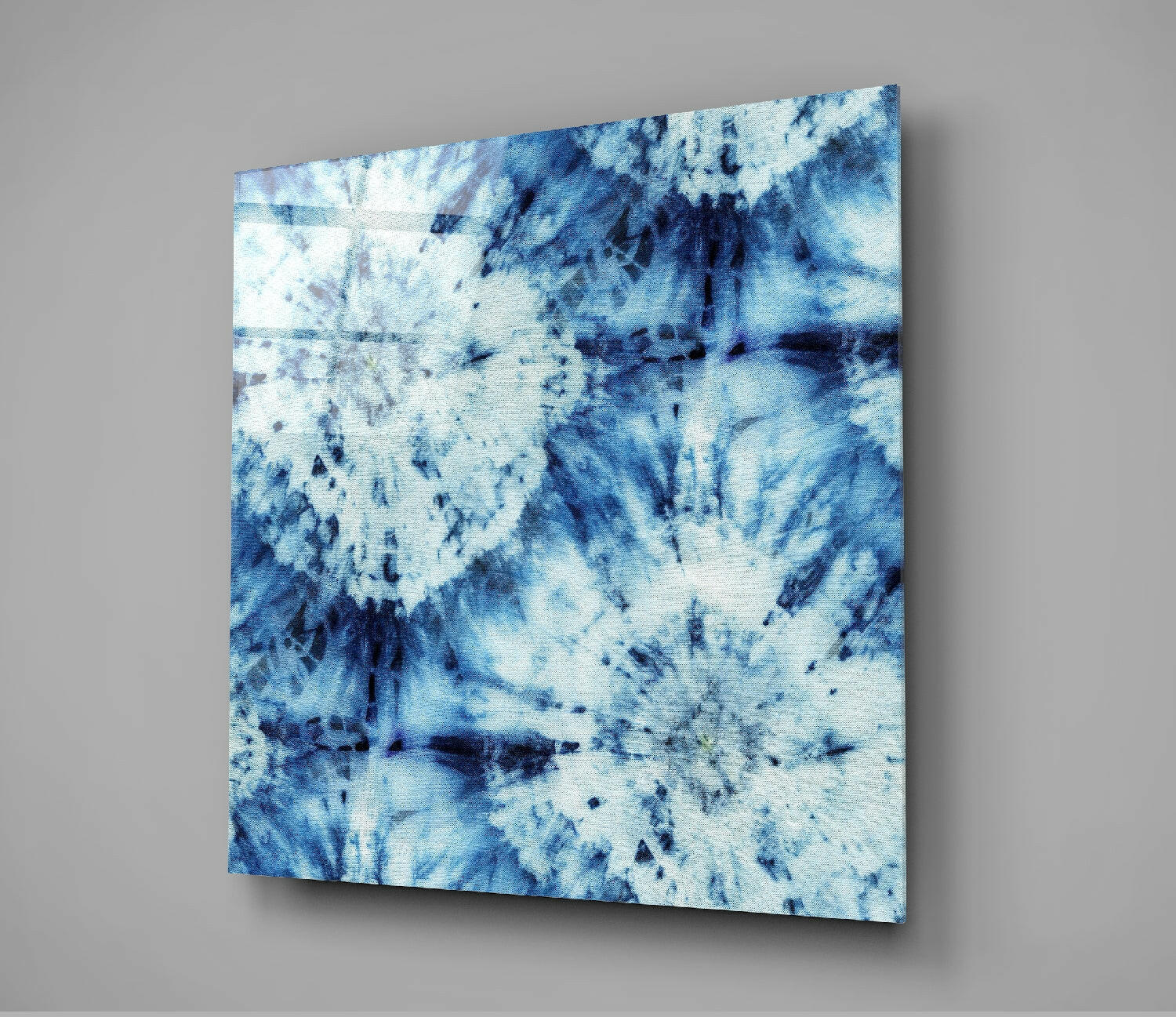 Insigneart USA Insigneart USA Blue Pattern Glass Wall Art