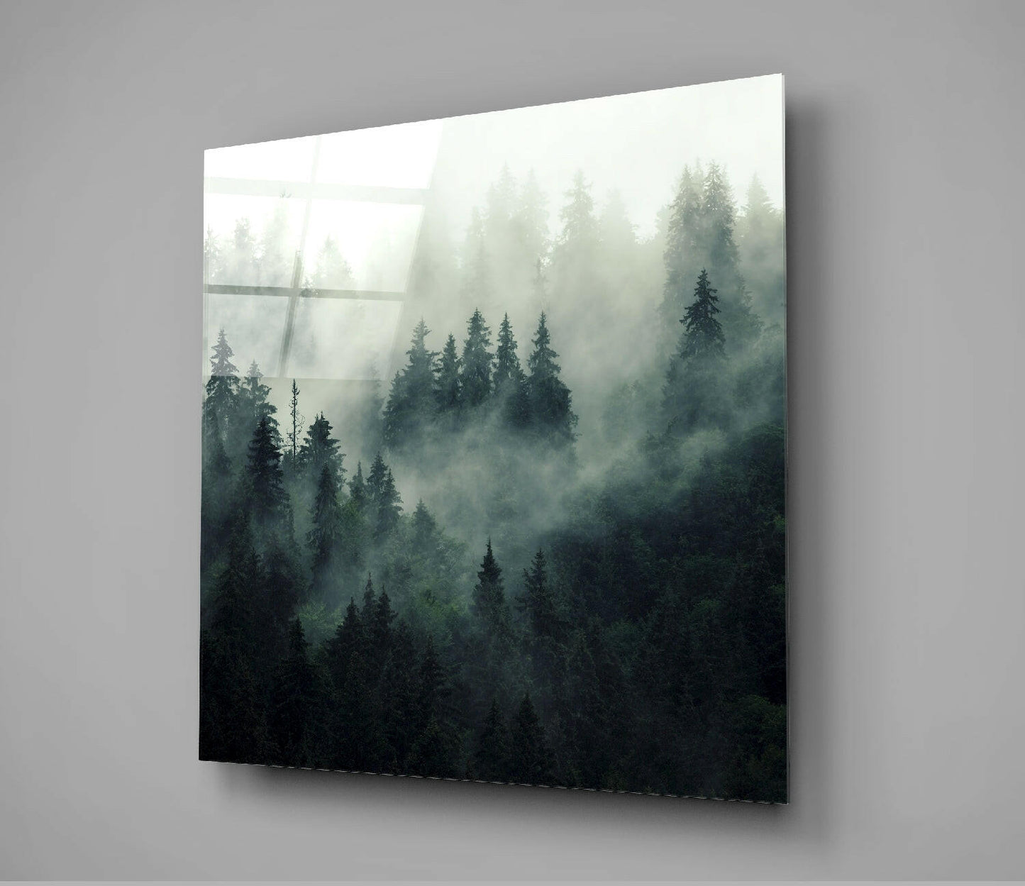 Insigneart USA Insigneart USA Foggy Forest Glass Wall Art