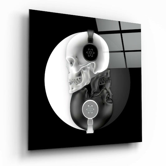 Insigneart USA Insigneart USA Black and White Glass Wall Art