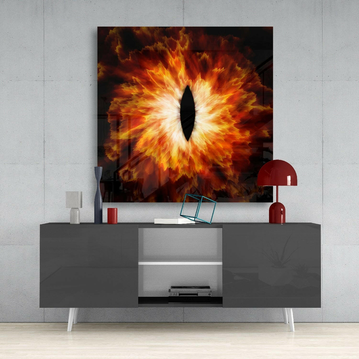 Insigneart USA Insigneart USA Fire Eye Glass Wall Art