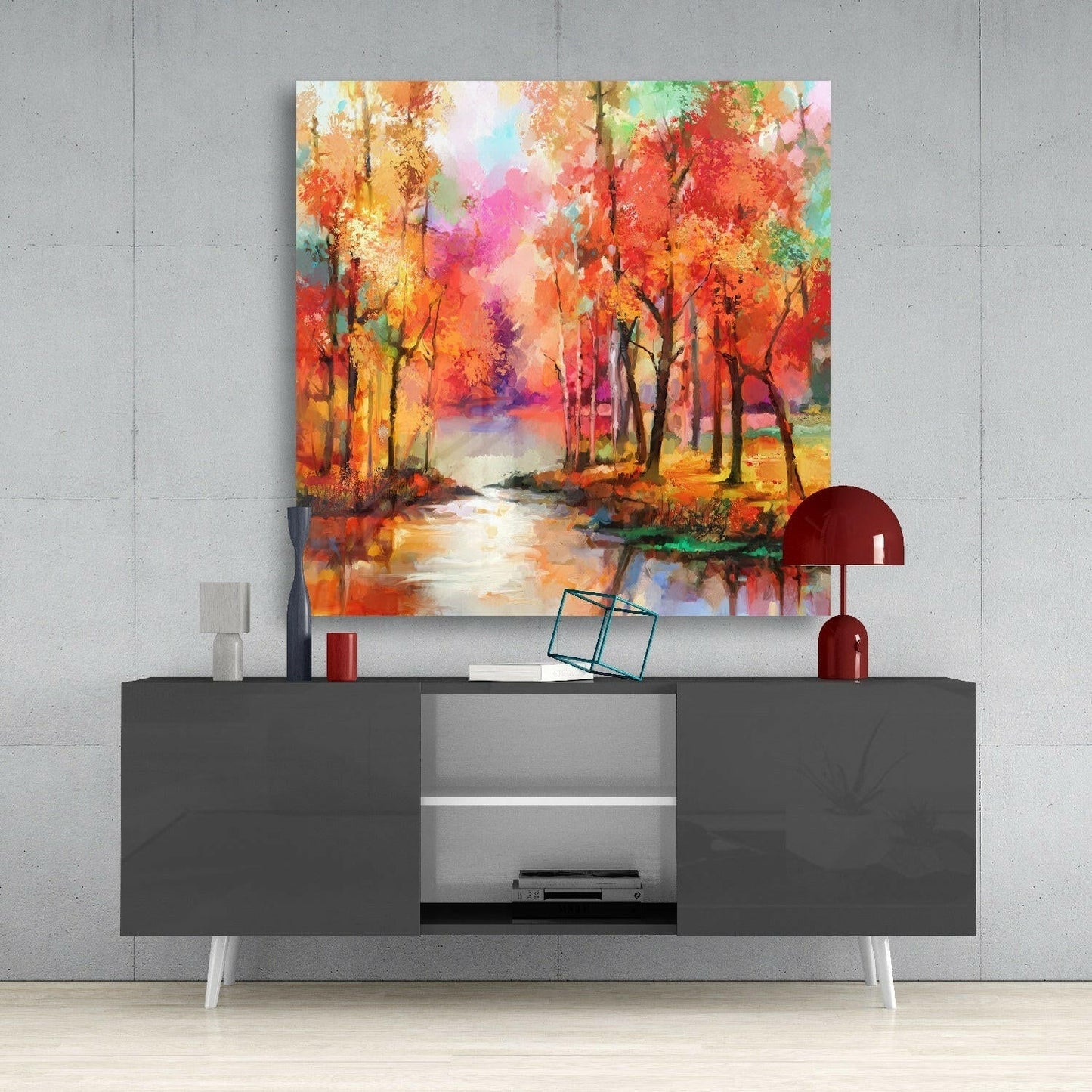 Insigneart USA Insigneart USA Colors of the Forest Glass Wall Art