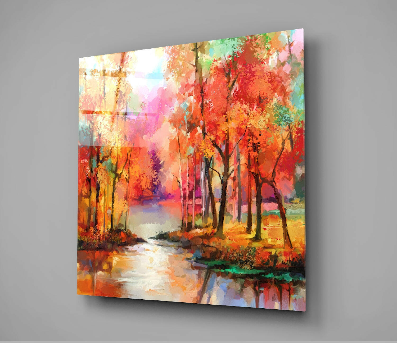 Insigneart USA Insigneart USA Colors of the Forest Glass Wall Art