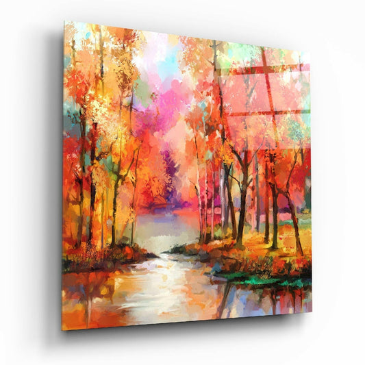 Insigneart USA Insigneart USA Colors of the Forest Glass Wall Art