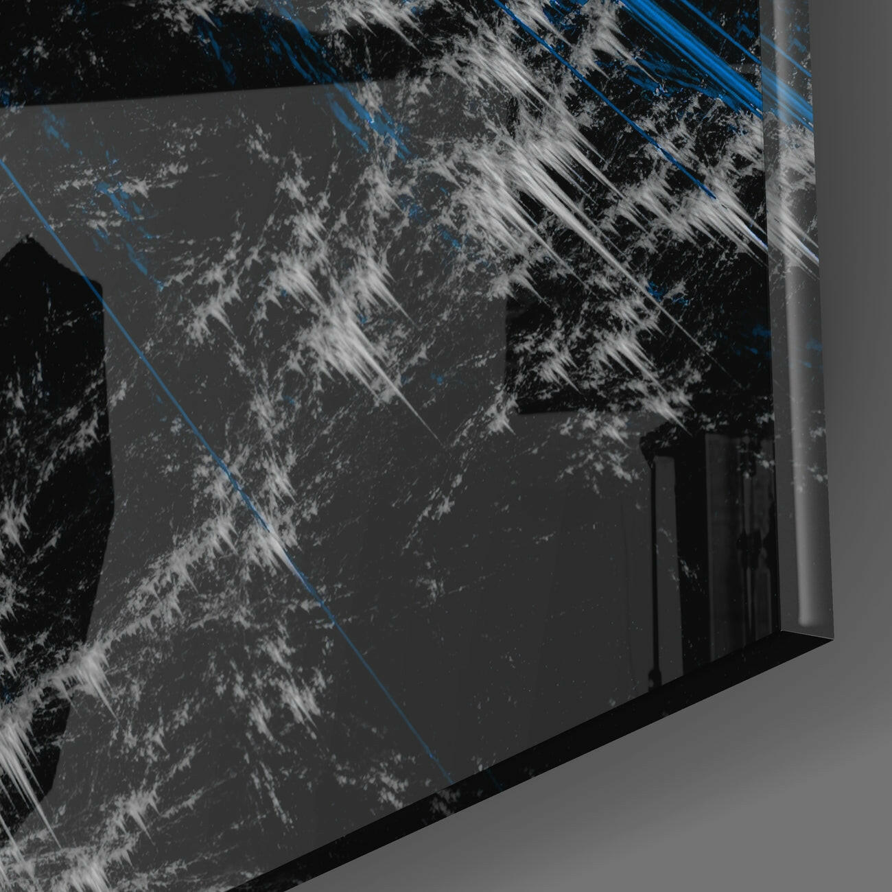 Insigneart USA Insigneart USA Blue Explosion Glass Wall Art