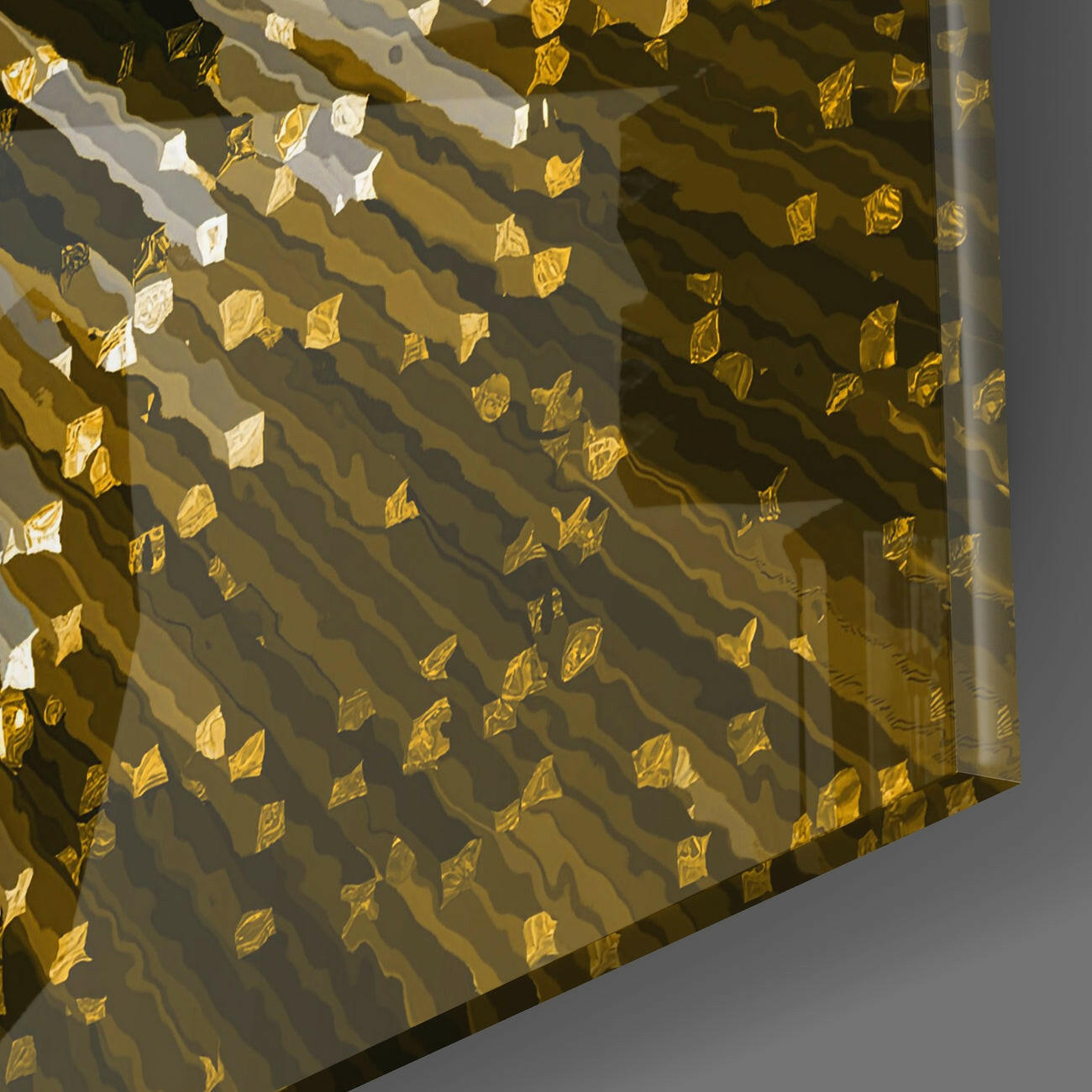 Insigneart USA Insigneart USA Cycle of Yellow Glass Wall Art