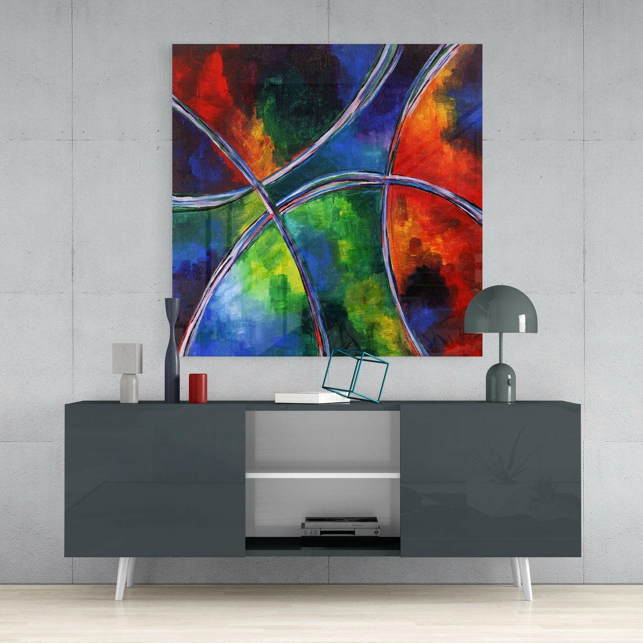 Insigneart USA Insigneart USA Curves Glass Wall Art