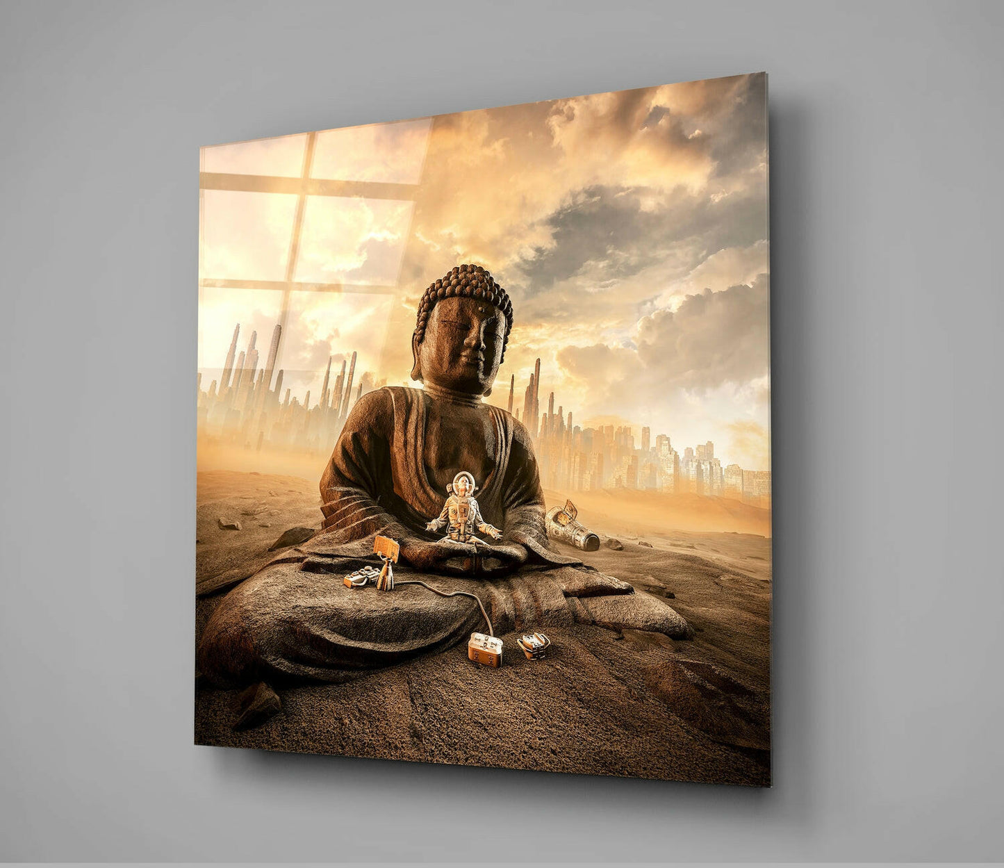 Insigneart USA Insigneart USA Buddha Glass Wall Art