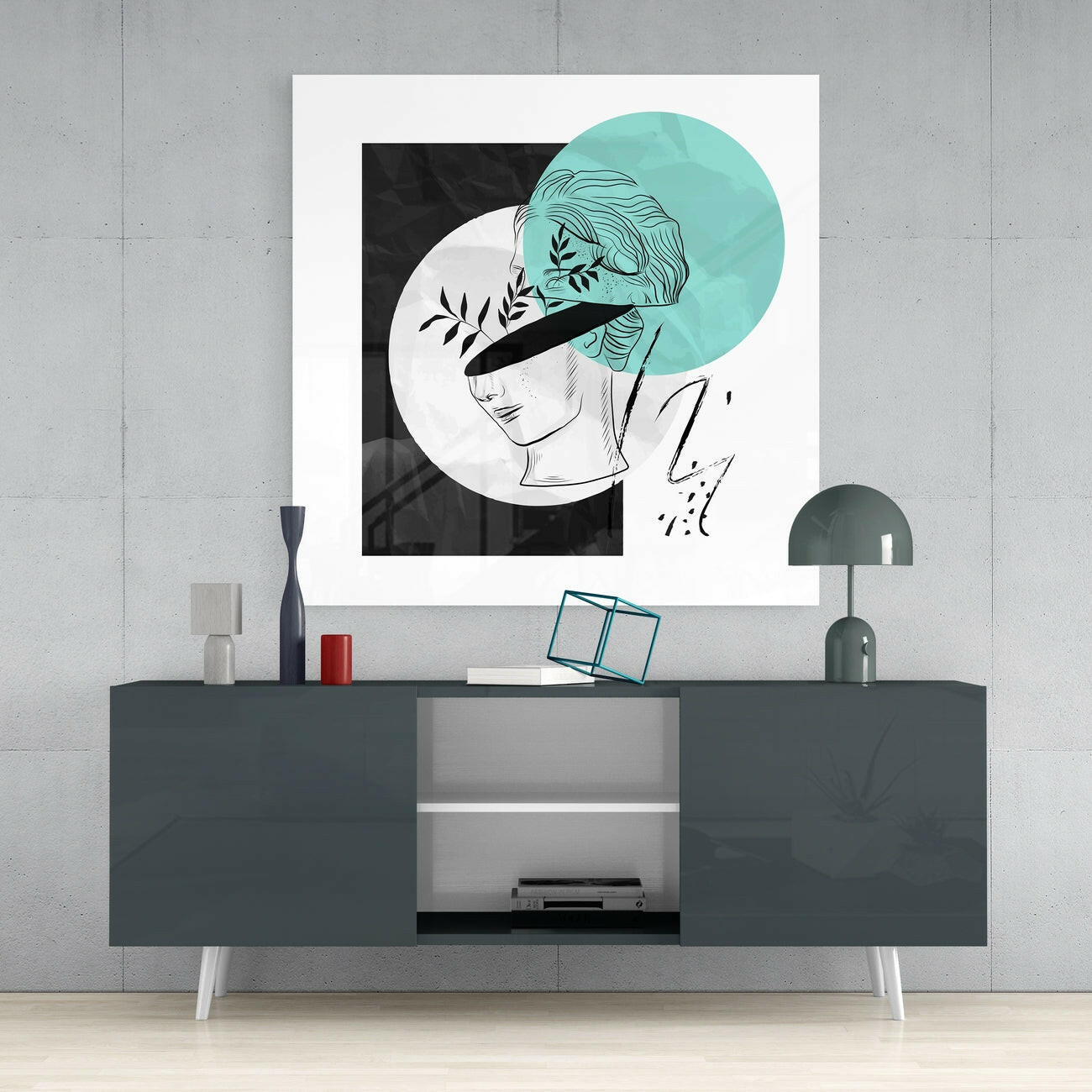 Insigneart USA Insigneart USA Flower Thoughts Glass Wall Art