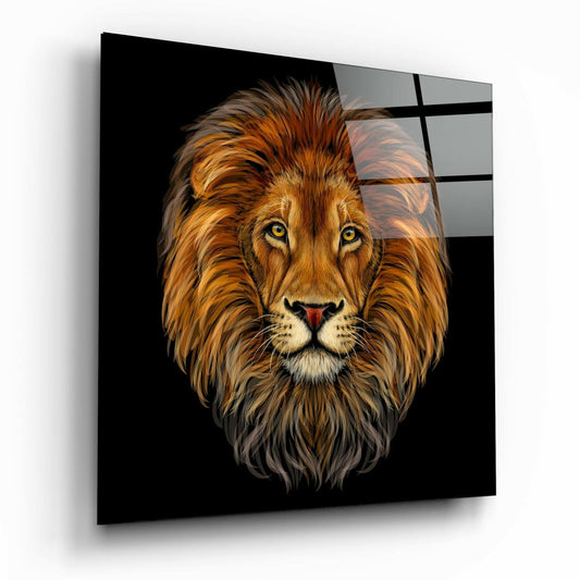 Insigneart USA Insigneart USA Lion Glass Wall Art