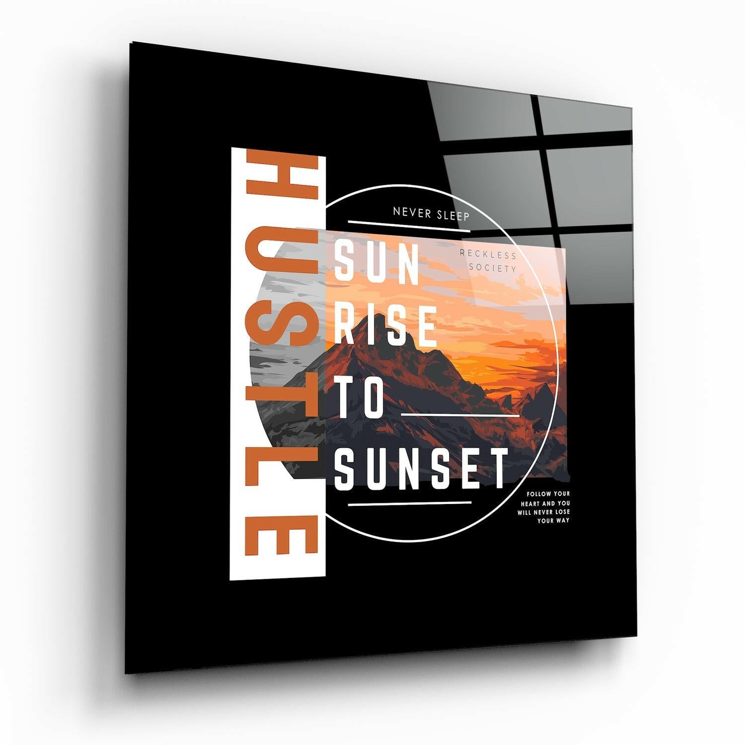Insigneart USA Insigneart USA From Sunrise To Sunset Glass Wall Art