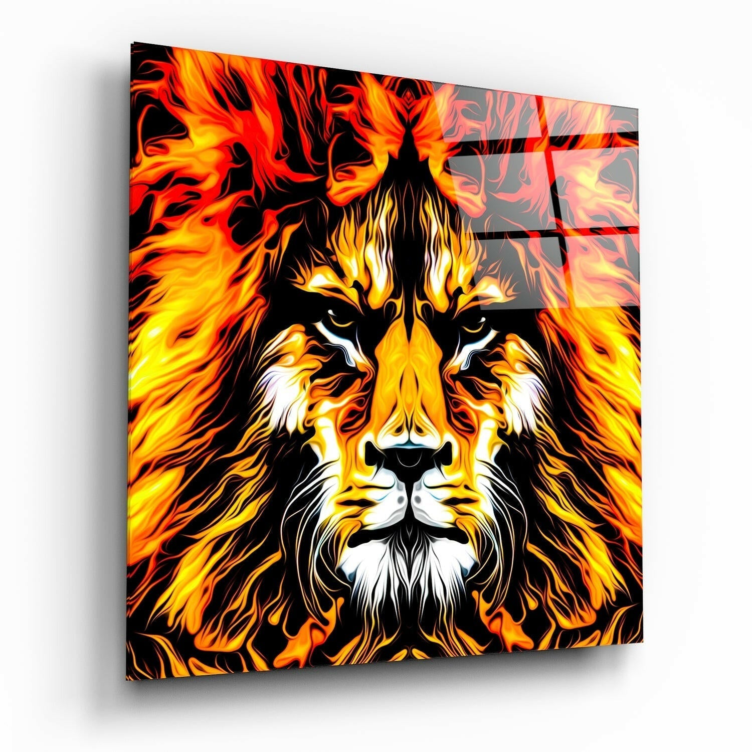 Insigneart USA Insigneart USA Lion Glass Wall Art