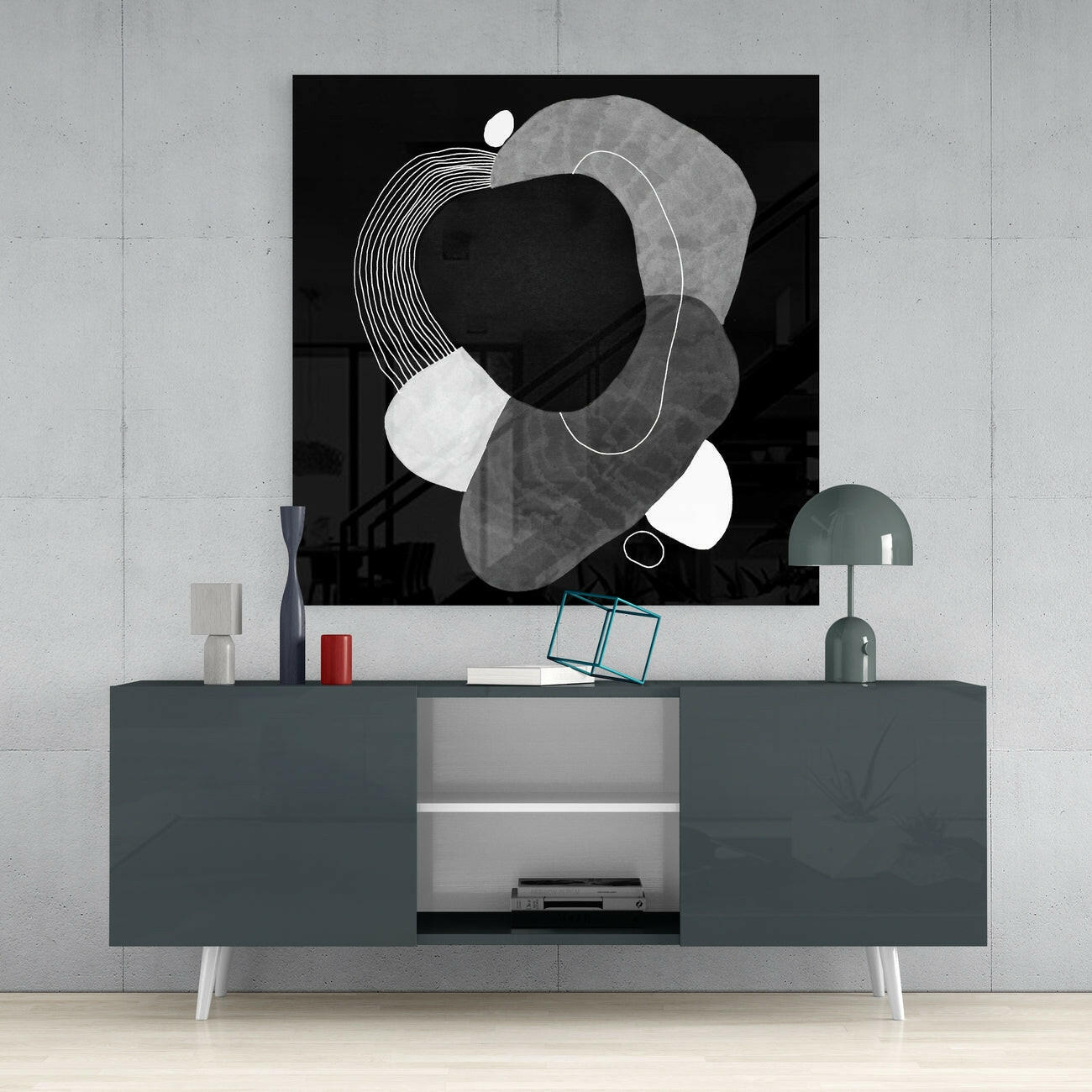 Insigneart USA Insigneart USA Black Glass Wall Art