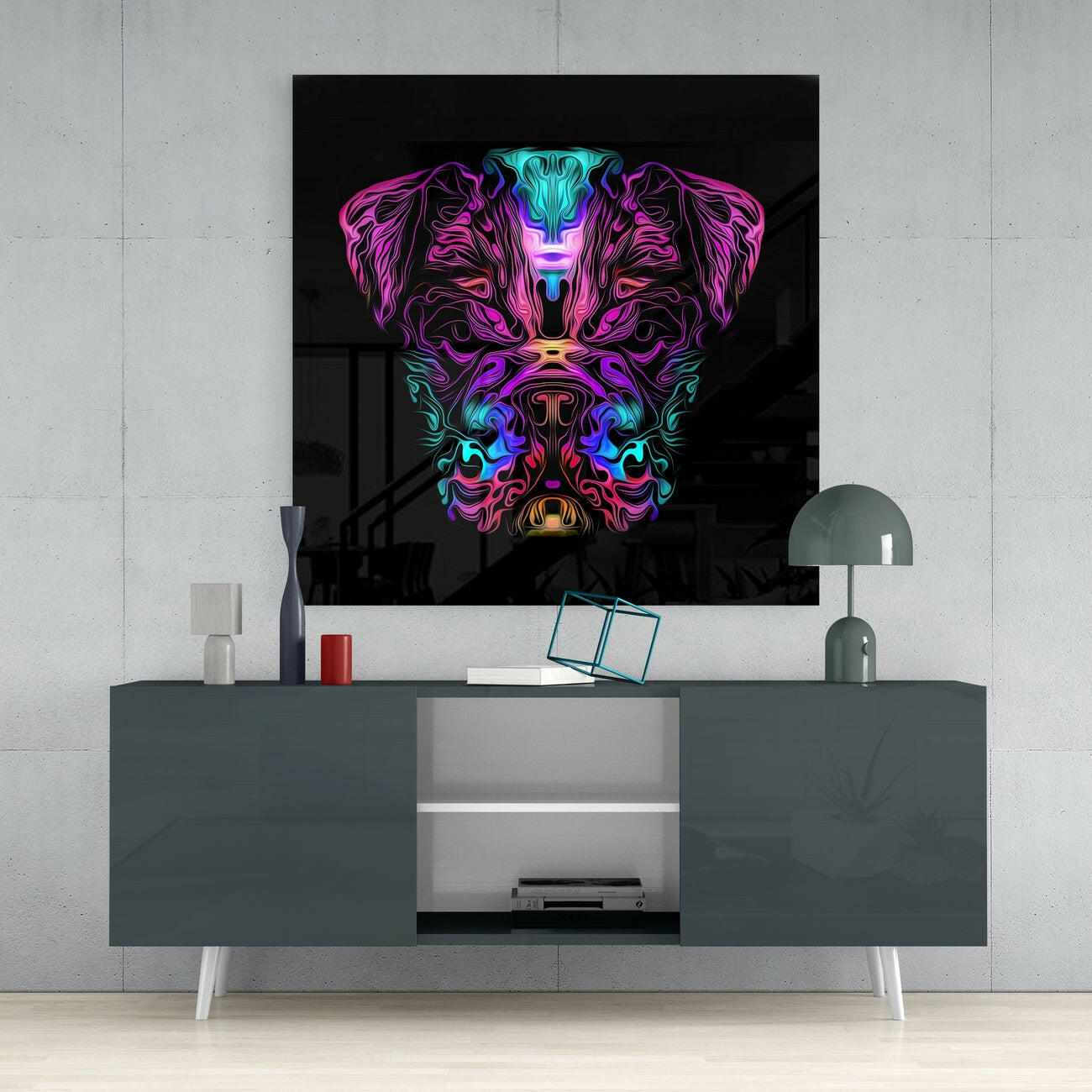 Insigneart USA Insigneart USA Angry Dog Glass Wall Art