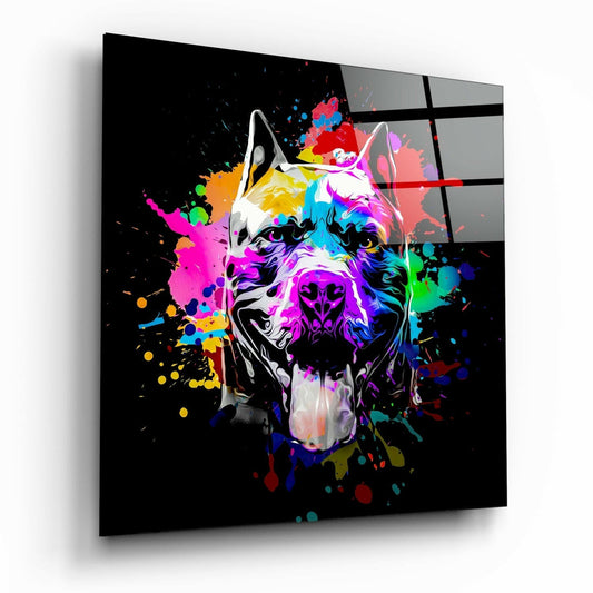 Insigneart USA Insigneart USA Pitbull Glass Wall Art