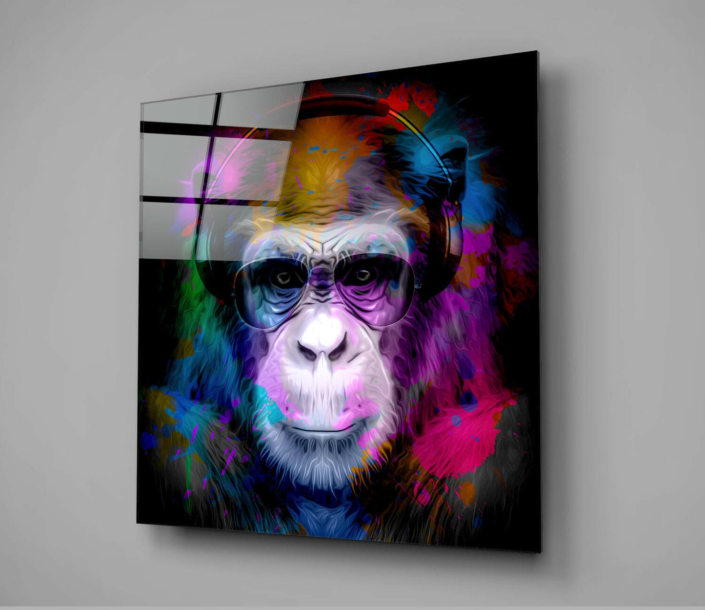Insigneart USA Insigneart USA Intellectual Monkey Glass Wall Art