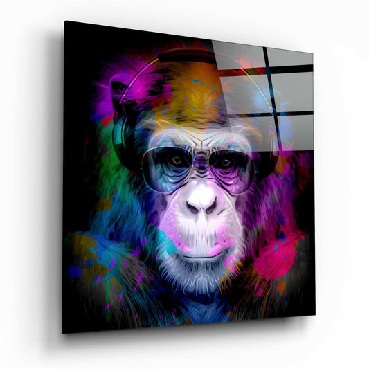 Insigneart USA Insigneart USA Intellectual Monkey Glass Wall Art