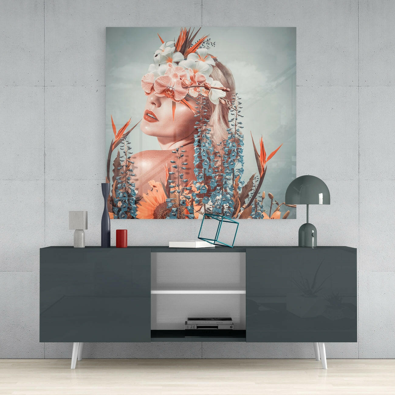 Insigneart USA Insigneart USA In The Flowers Glass Wall Art