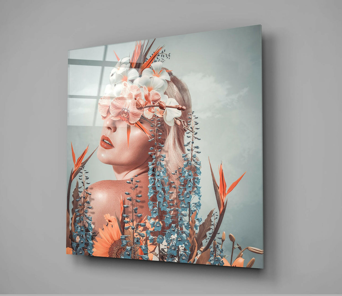 Insigneart USA Insigneart USA In The Flowers Glass Wall Art