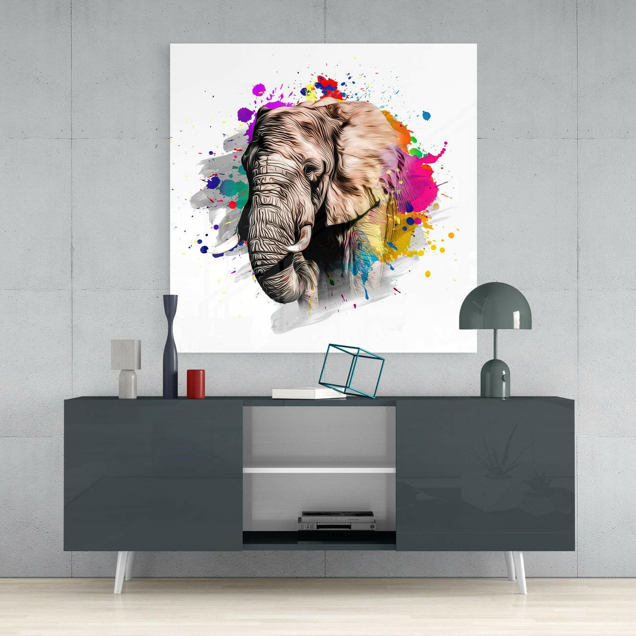 Insigneart USA Insigneart USA Elephant Glass Wall Art