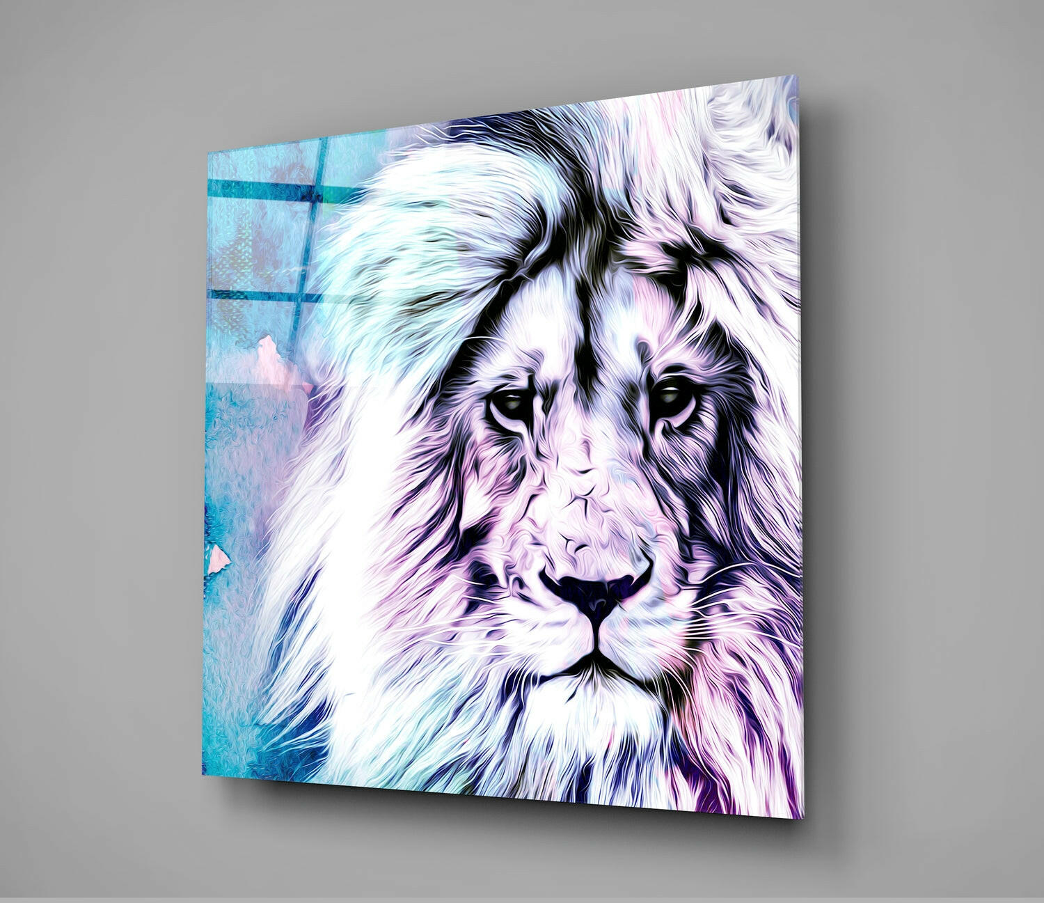 Insigneart USA Insigneart USA Lion Glass Wall Art