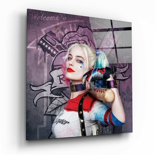 Insigneart USA Insigneart USA Harley Quinn Glass Wall Art