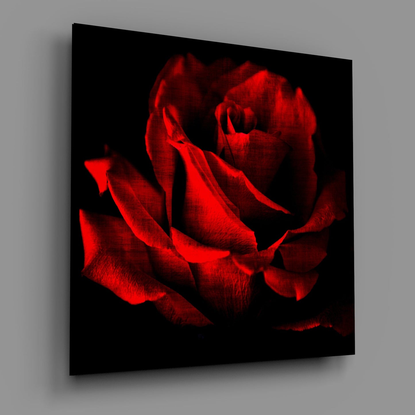 Insigneart USA Insigneart USA Red Rose Glass Wall Art