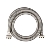 Steam Dryer Installation Kit, Stainless Steel Hose, 6ft Hose with 3/4" FHT 90 Degree Elbow