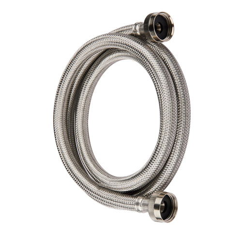 4ft Washing Machine Hose, Stainless Steel, Lead Free