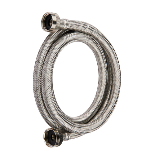 5ft Washing Machine Hose, Stainless Steel