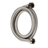 Steam Dryer Installation Kit, Stainless Steel Hose, 6ft Hose with 3/4" FHT 90 Degree Elbow