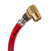 6ft Universal Dishwasher Hose, with Brass Elbow, Red PVC