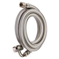 10ft Dishwasher Hose, with 90 Degree FGH Elbow, Water Supply Line, Premium Braided Stainless Steel Plumbingsell