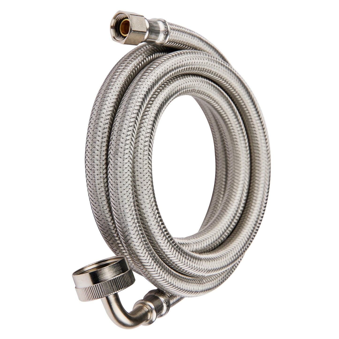 10ft Dishwasher Hose, with 90 Degree FGH Elbow, Water Supply Line, Premium Braided Stainless Steel