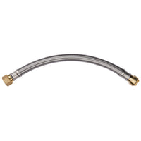 1/2" Push fit x 3/4" FIP, 18" Flexible Water Heater Connector Hose