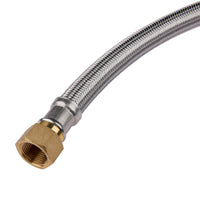 1/2" Push fit x 3/4" FIP, 18" Flexible Water Heater Connector Hose