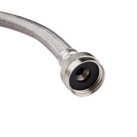 5ft Washing Machine Hose, with 90 Degree Elbow, Stainless Steel