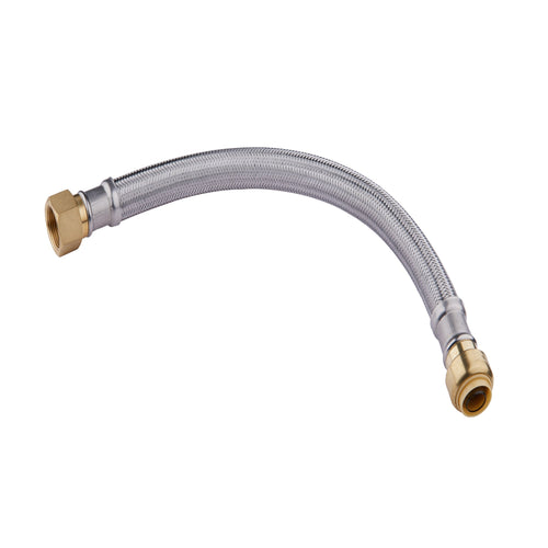 3/4" Push fit x 3/4" FIP, 18" Flexible Water Heater Connector Hose Plumbingsell