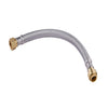 3/4" Push fit x 3/4" FIP, 12" Flexible Water Heater Connector Hose