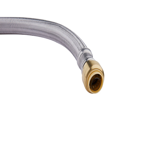1/2" Push fit x 3/4" FIP, 18" Flexible Water Heater Connector Hose