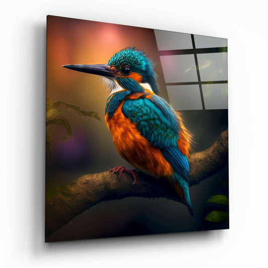 Insigneart USA Insigneart USA Kingfisher Glass Wall Art || Designer Collection