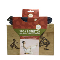 Laser Engraved Bamboo Yoga Block & Strap Combo Jupiter Gear