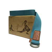 Laser Engraved Bamboo Yoga Block & Strap Combo Jupiter Gear