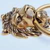 Brass Lionhead Door Knocker - Holiday Gift Euro • Knobs
