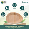 Bosnal - Palm Leaf Biodegradable Plates, 10 inch, Oval Bosnal
