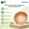Bosnal - Palm Leaf Bowl, 6 inch, Round , 25 Pcs Bosnal