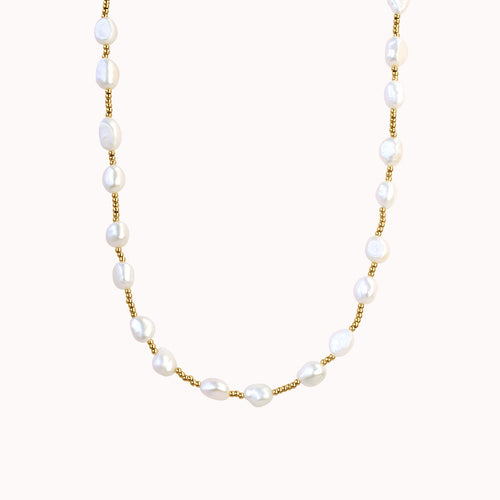 Lulu Pearl Necklace Caris Jewelry