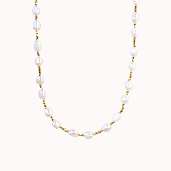 Lulu Pearl Necklace Caris Jewelry